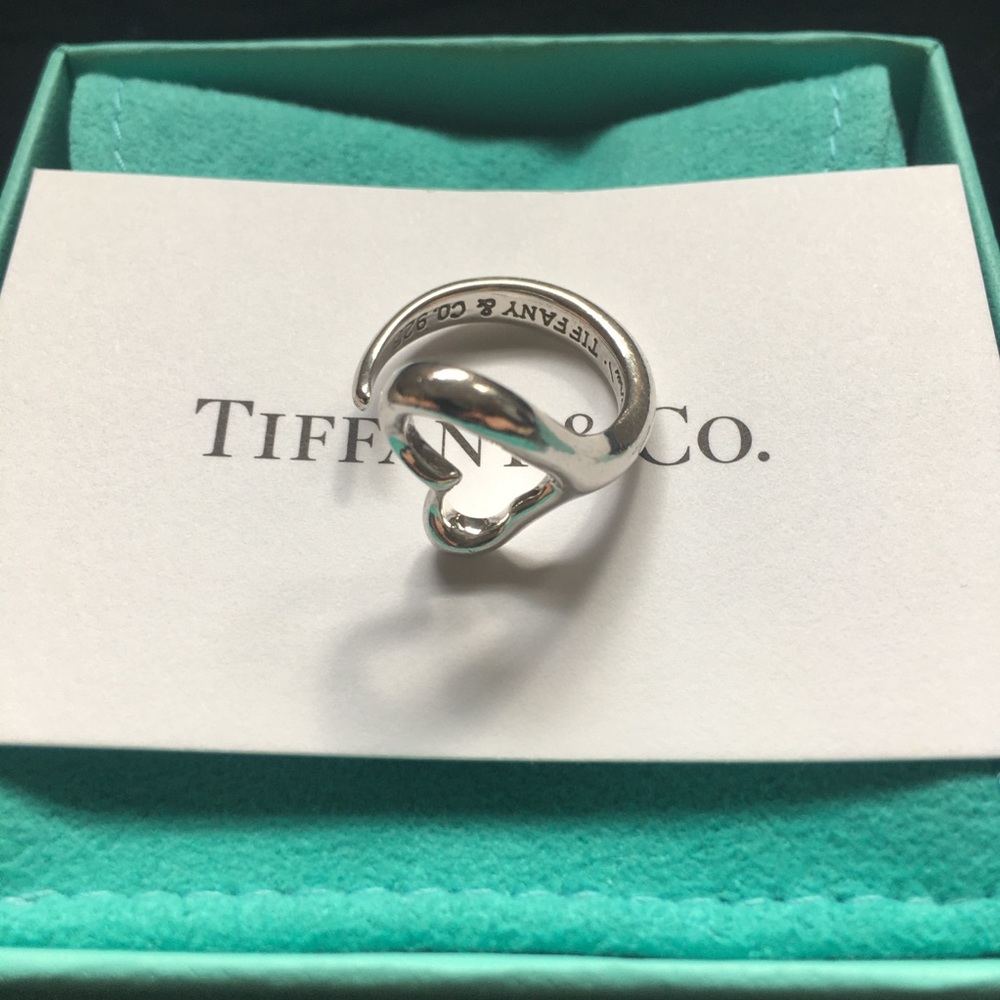 Tiffany & Co. Elsa Peretti open heart ring